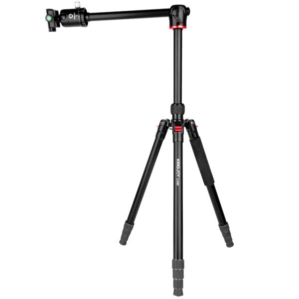 Kingjoy G1008R + G0 Tripod with G0 Ball Head – Lightweight Aluminum Camera Support Kit