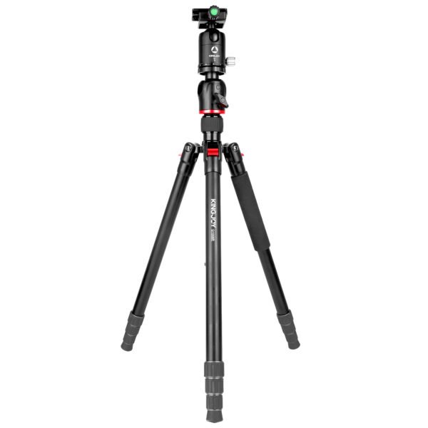 Kingjoy G1008R + G0 Tripod with G0 Ball Head – Lightweight Aluminum Camera Support Kit