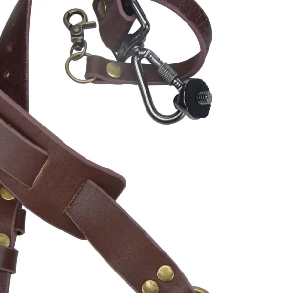 s-l1600 Leather Strap For Dual Camera Shoulder Adjustable Belt