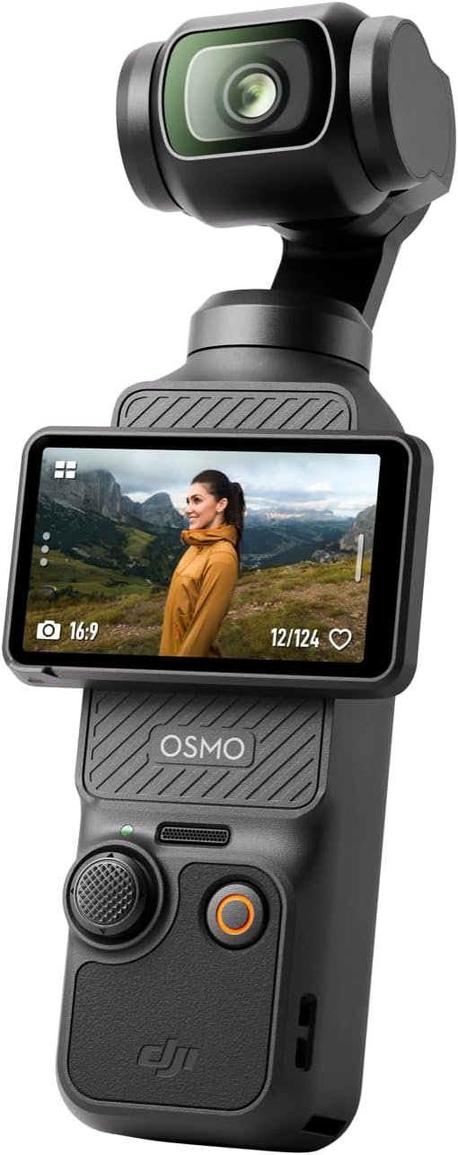 DJI Osmo Pocket 3, Vlogging Cameras with 1'' CMOS & 4K/120fps Vlog Camera, 3-Axis Stabilization, Fast Focusing, Face/Object Tracking, Digital Vlogging Camera for YouTube Standard