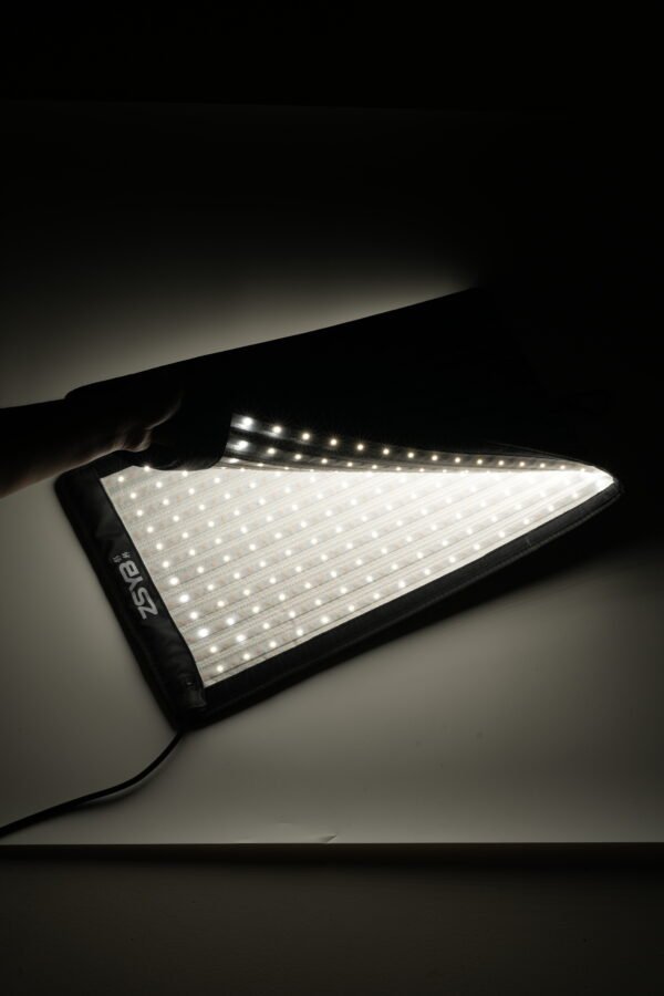 ZSYB JB120C 200W Bi-Color Flexible Fabric LED Light with Grid – Portable Soft Studio Light